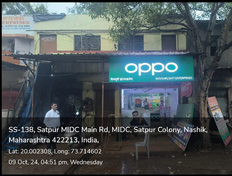 OPPO glow sign board at Shivshrushti Enterprises, Satpur MIDC, Nashik